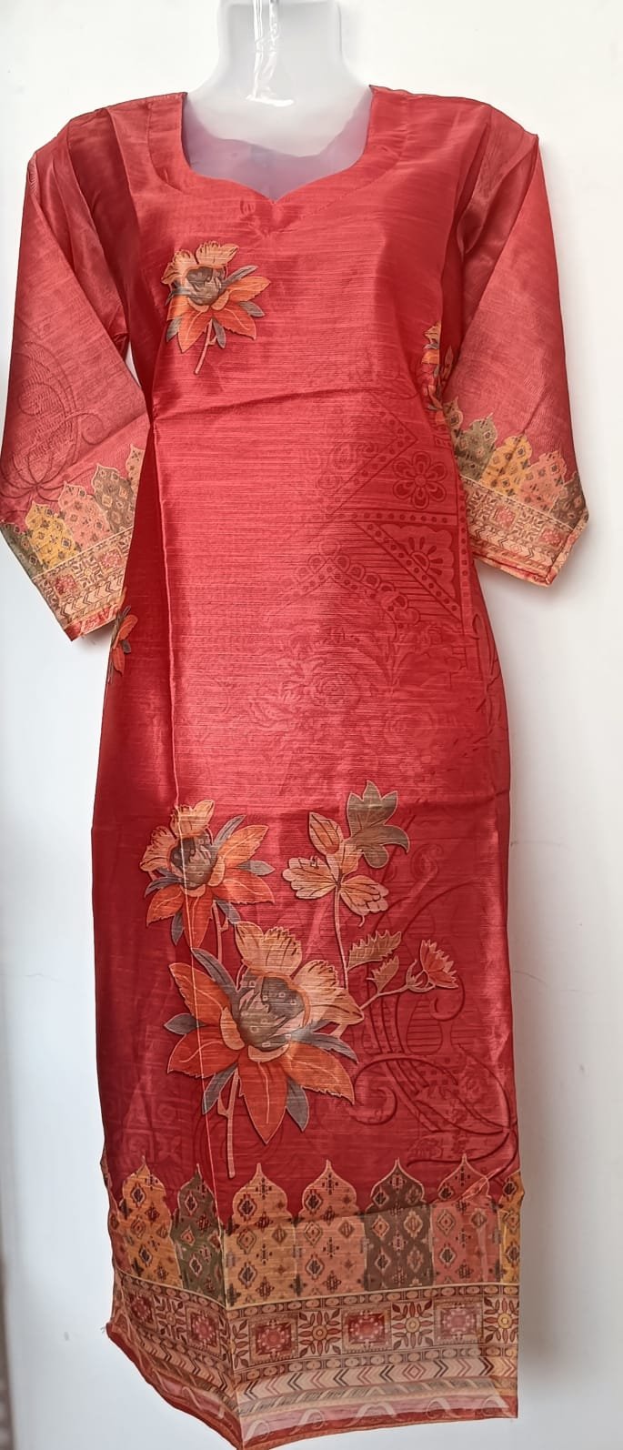 Scarlet Blossom Grace Kurti