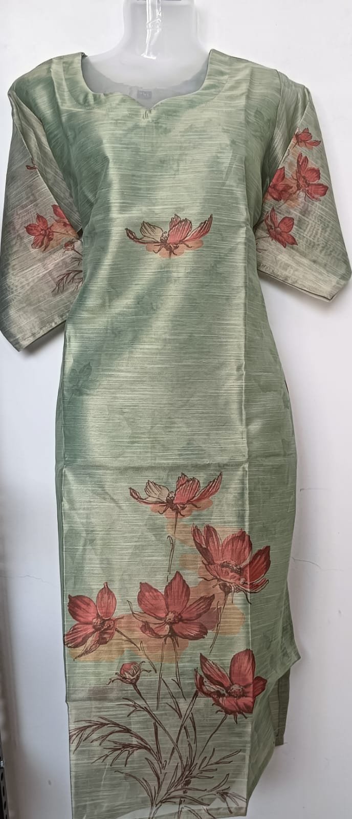 Sage Blossom Serenity Kurti