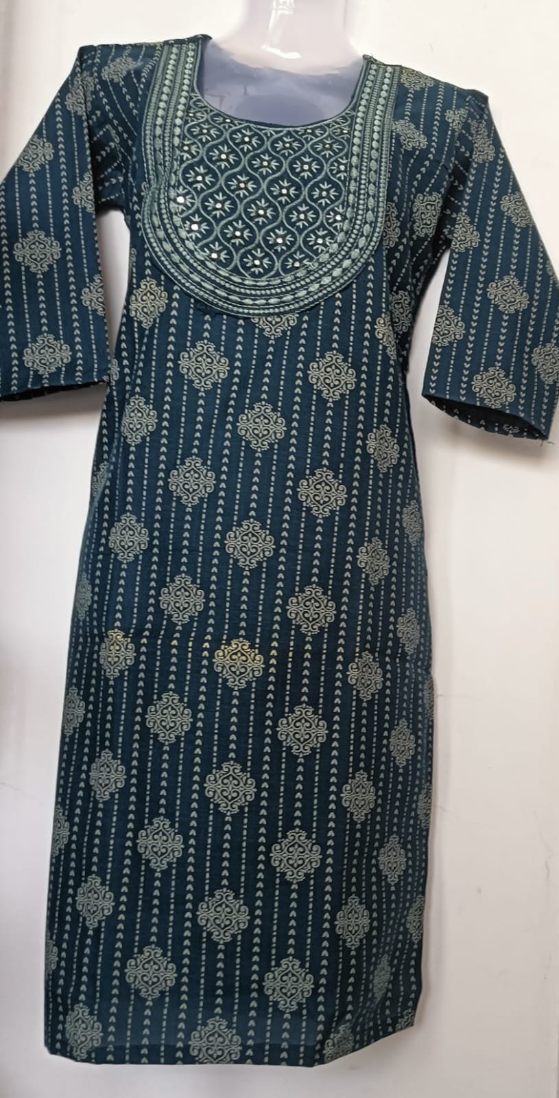 Teal Heritage Grace Kurti