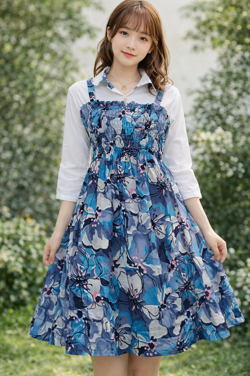 Azure Petal Grace Dress