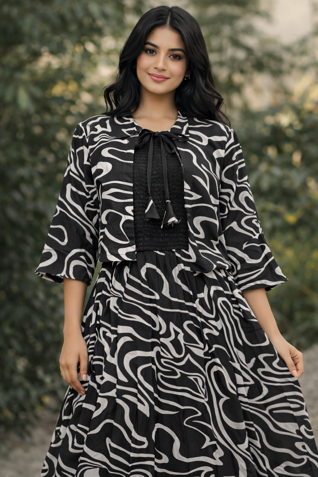 Obsidian Swirl Dress