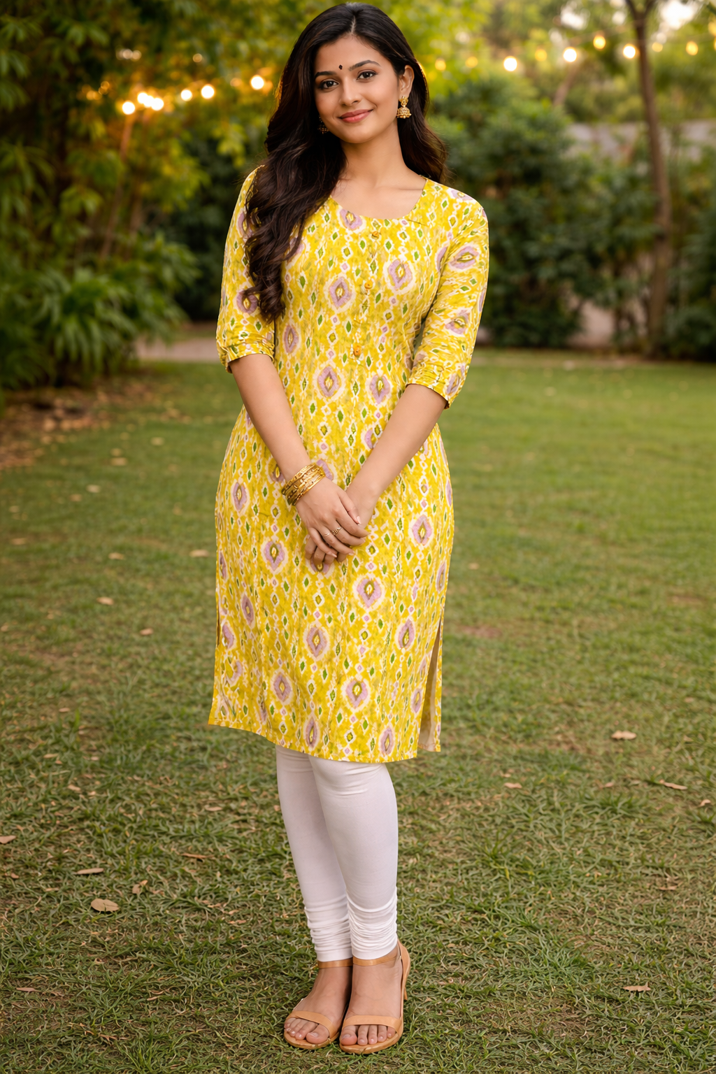 Mehendi Lavender Aura Kurti