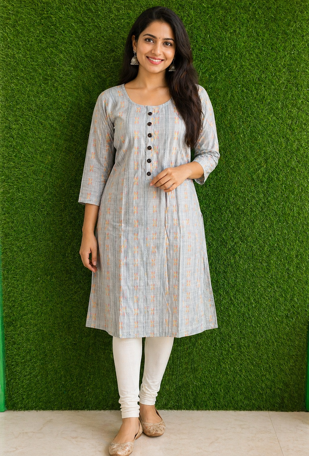 Mint Ember Elegance Kurti