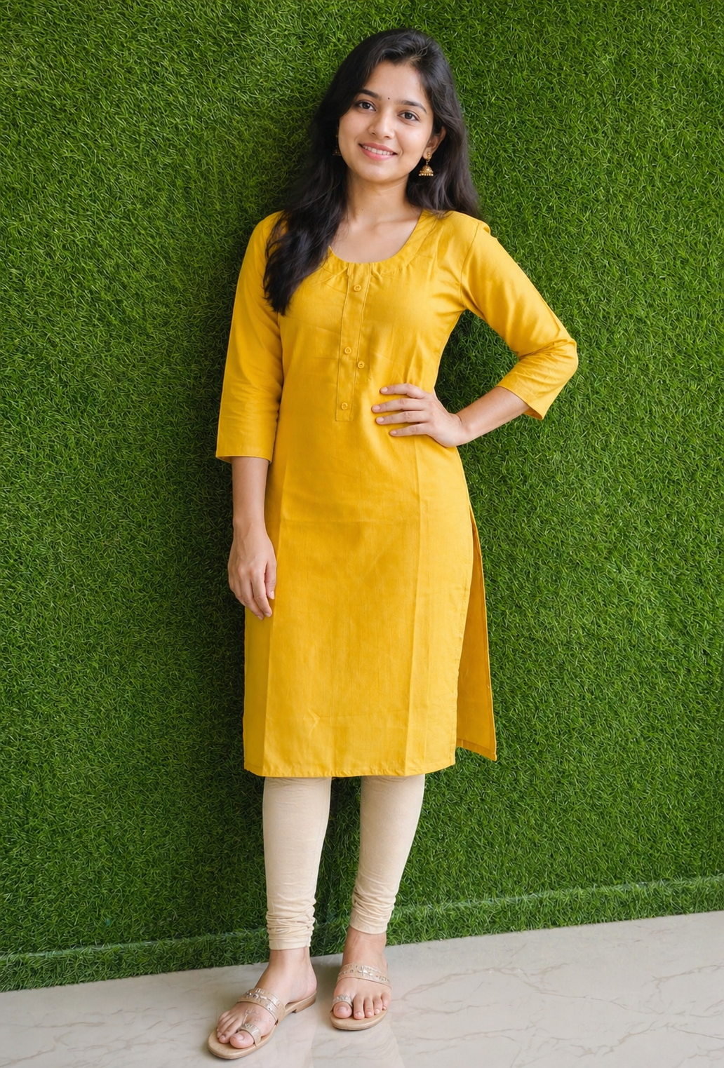 Mustard Glow Classic Kurti
