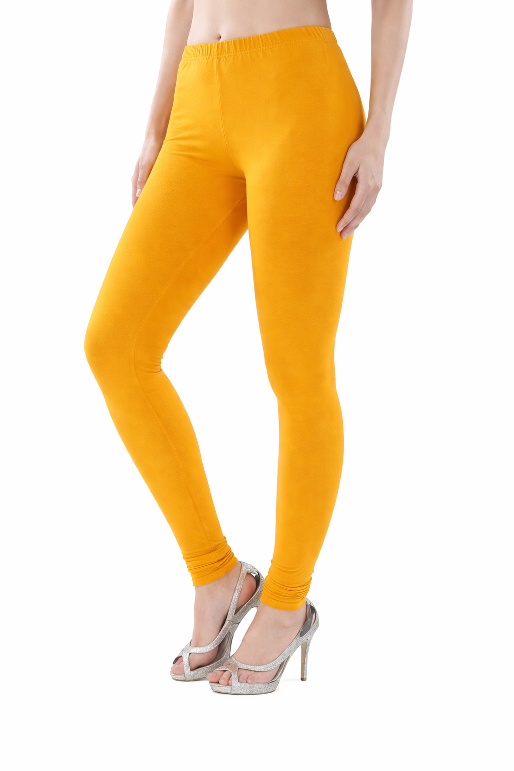 Women's Mustard Yellow Ankle Length Leggings