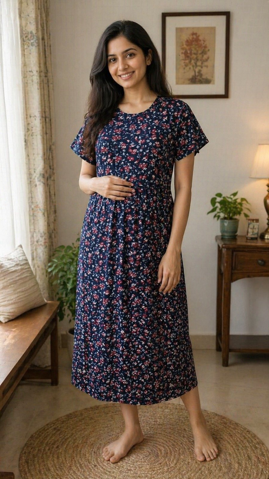 Midnight Bloom Feeding Dress