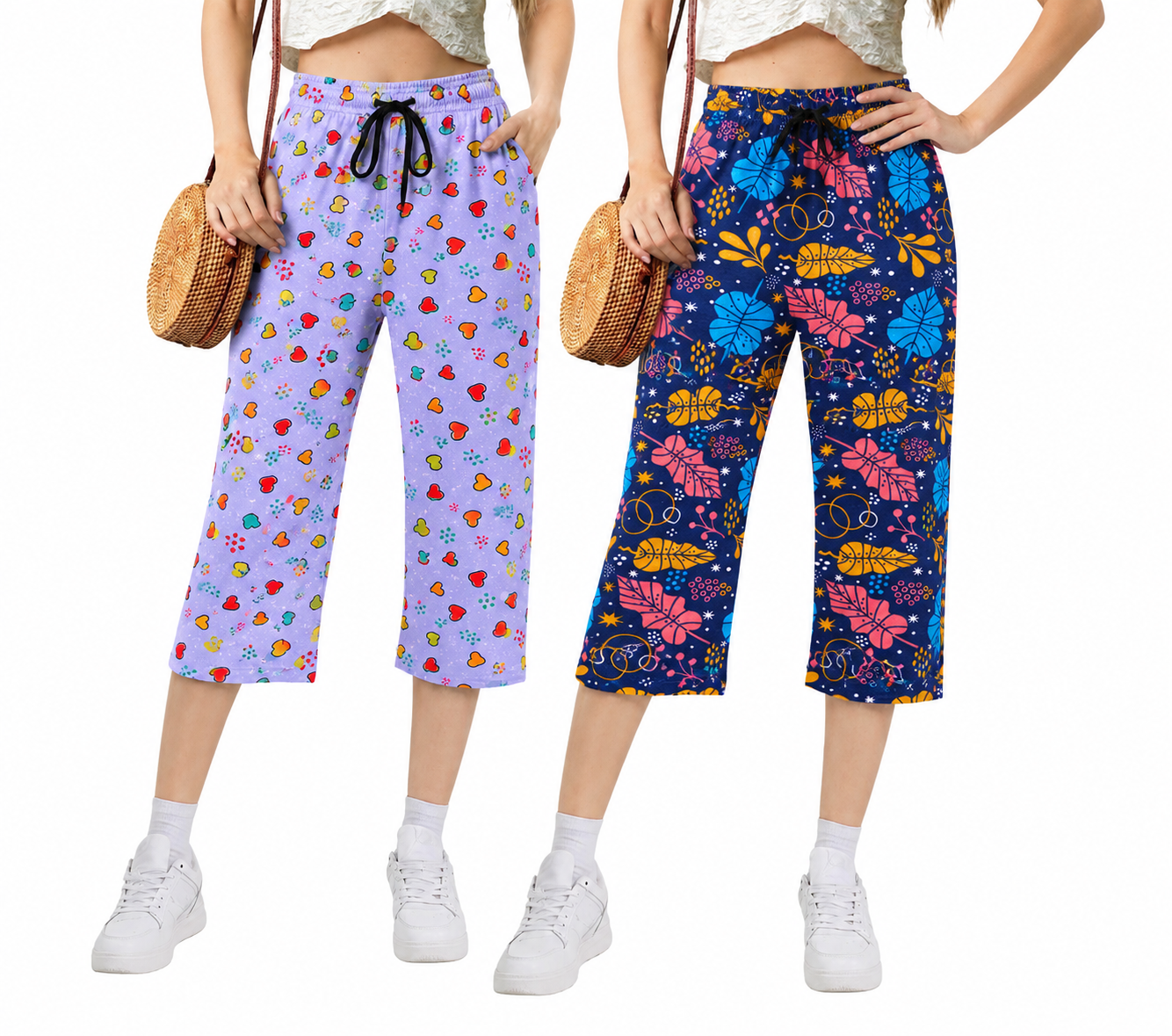 Women’s Printed Capri Pants Combo Pack