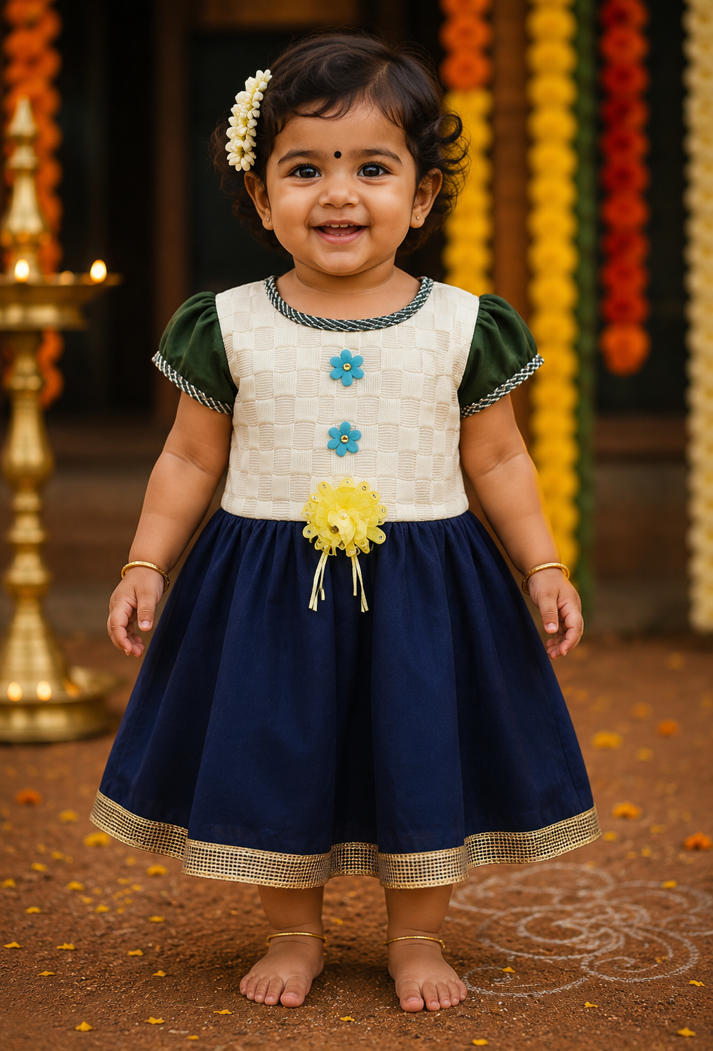 Baby Girl Ethnic Party Frock Dress