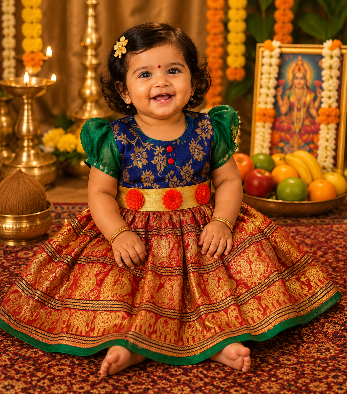 Royal Heritage Baby Pattu Frock